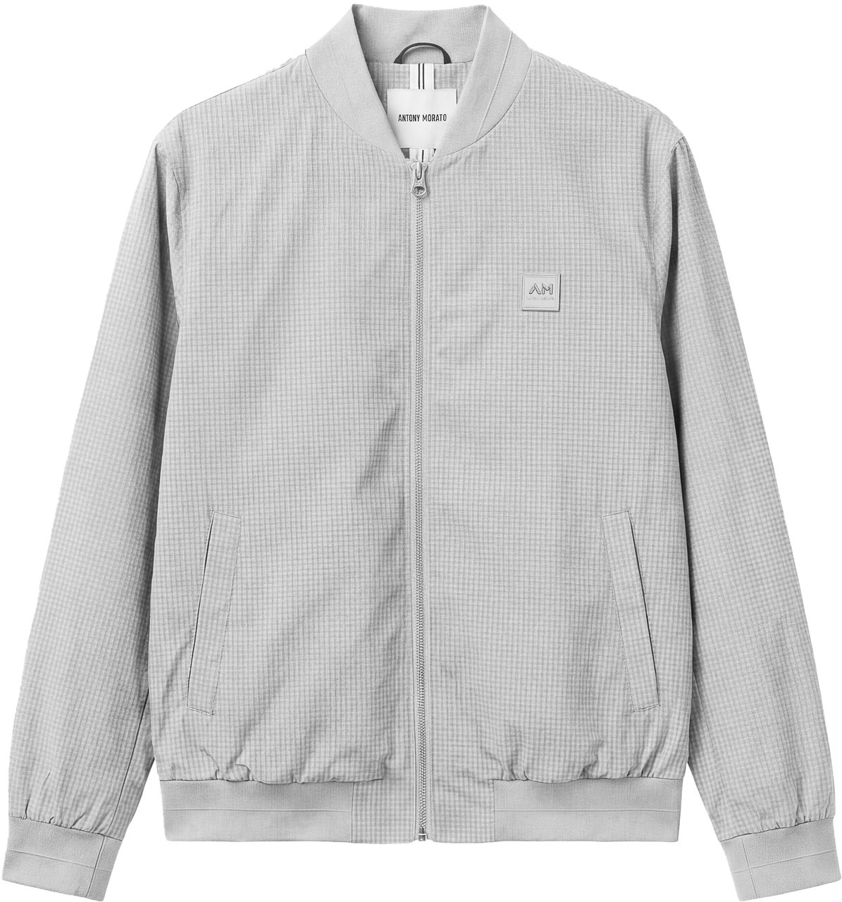 Antony Morato BOMBER REGULAR FIT IN NYLON FABRIC WITH LOGO RUBBER PATCH WITH ZIP TWO WAY RIB ON BOTTOM AND CUFF Wit