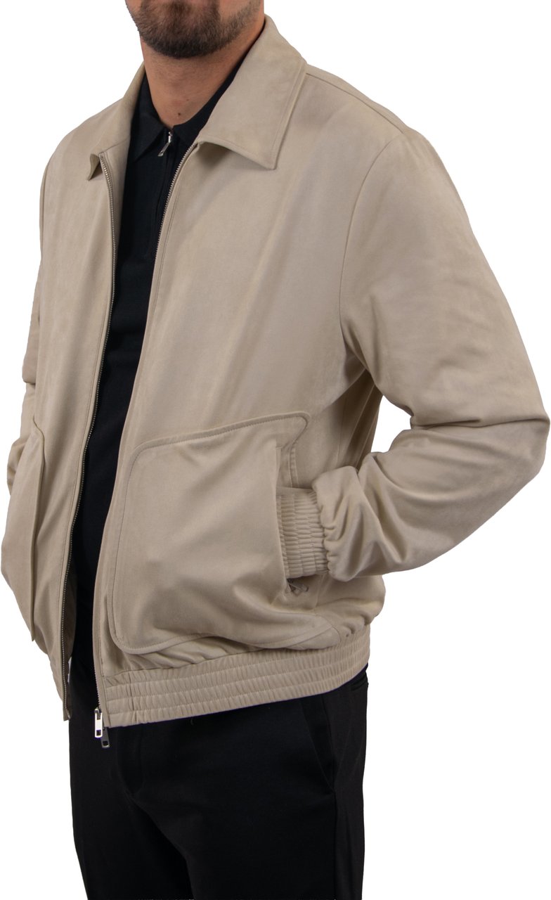 Antony Morato Antony Morato Bomber Regular Fit Eco Suede Beige