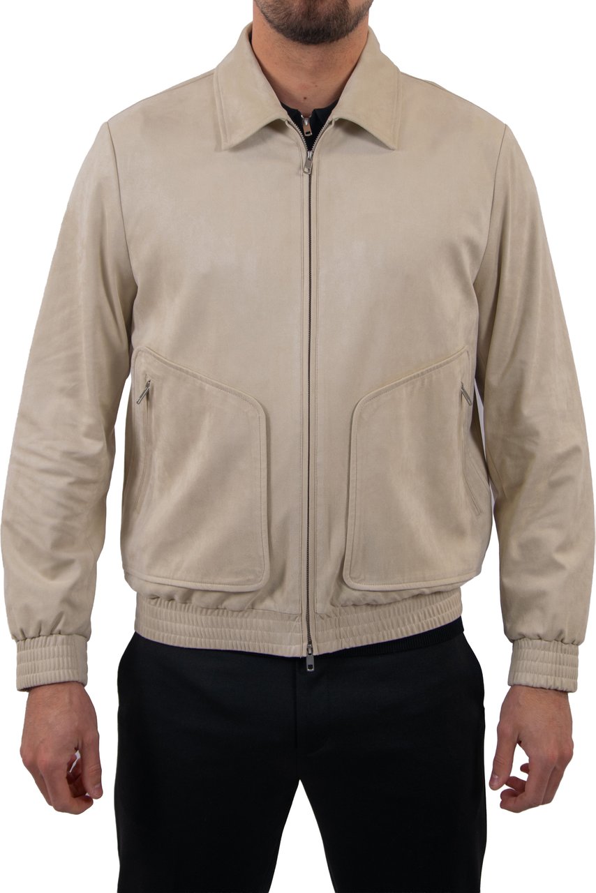Antony Morato Antony Morato Bomber Regular Fit Eco Suede Beige