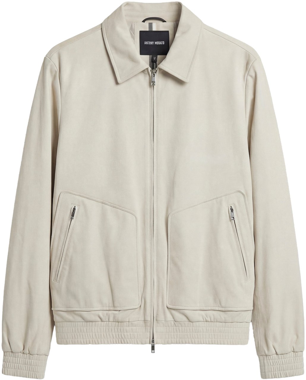 Antony Morato BOMBER REGULAR FIT WITH FLAG ON BACK SHOULDER ZIP TWO WAY Beige
