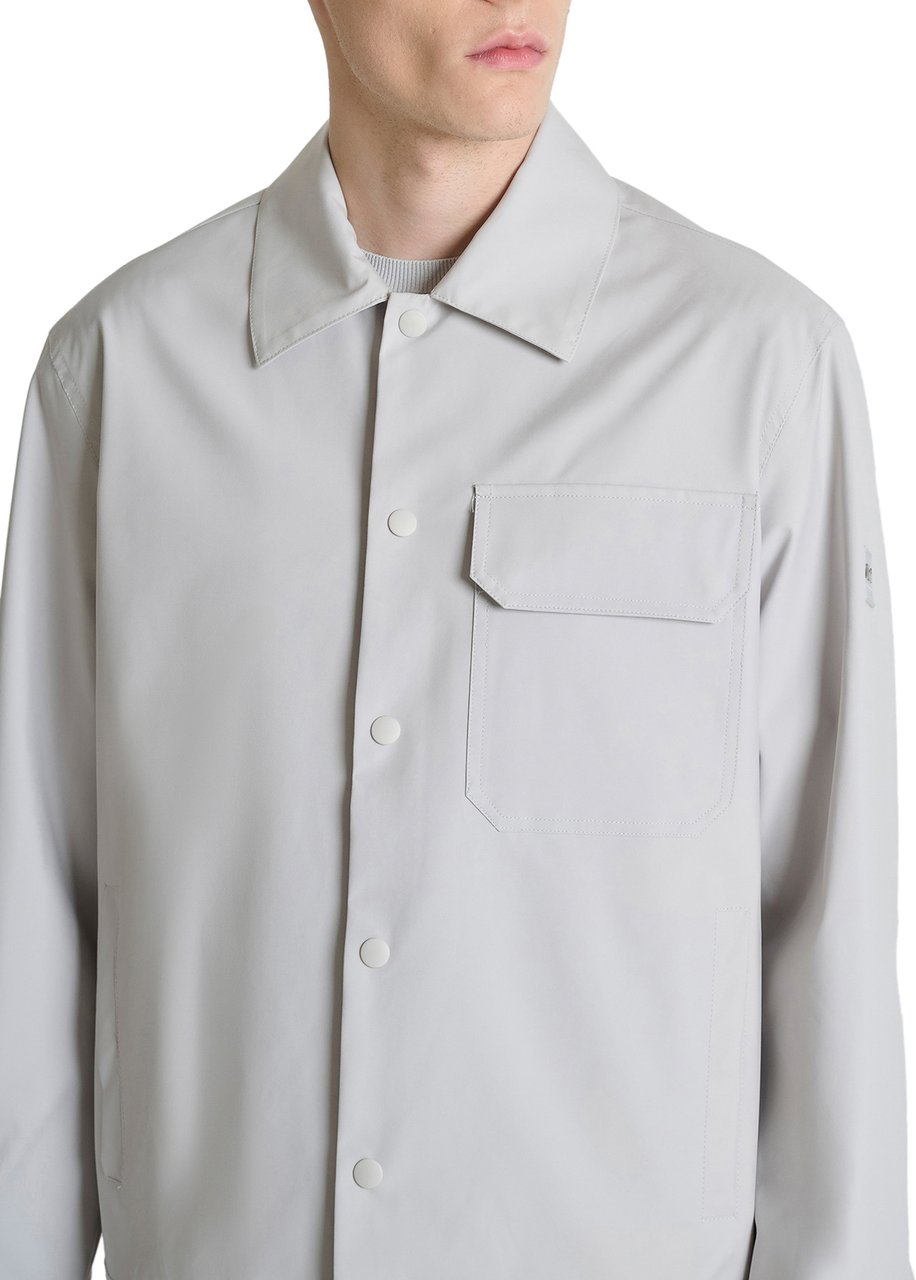 Antony Morato COAT REGULAR FIT IN COMPOUND FABRIC WITH PATCH WITH LOGO ON SLEEVE Wit