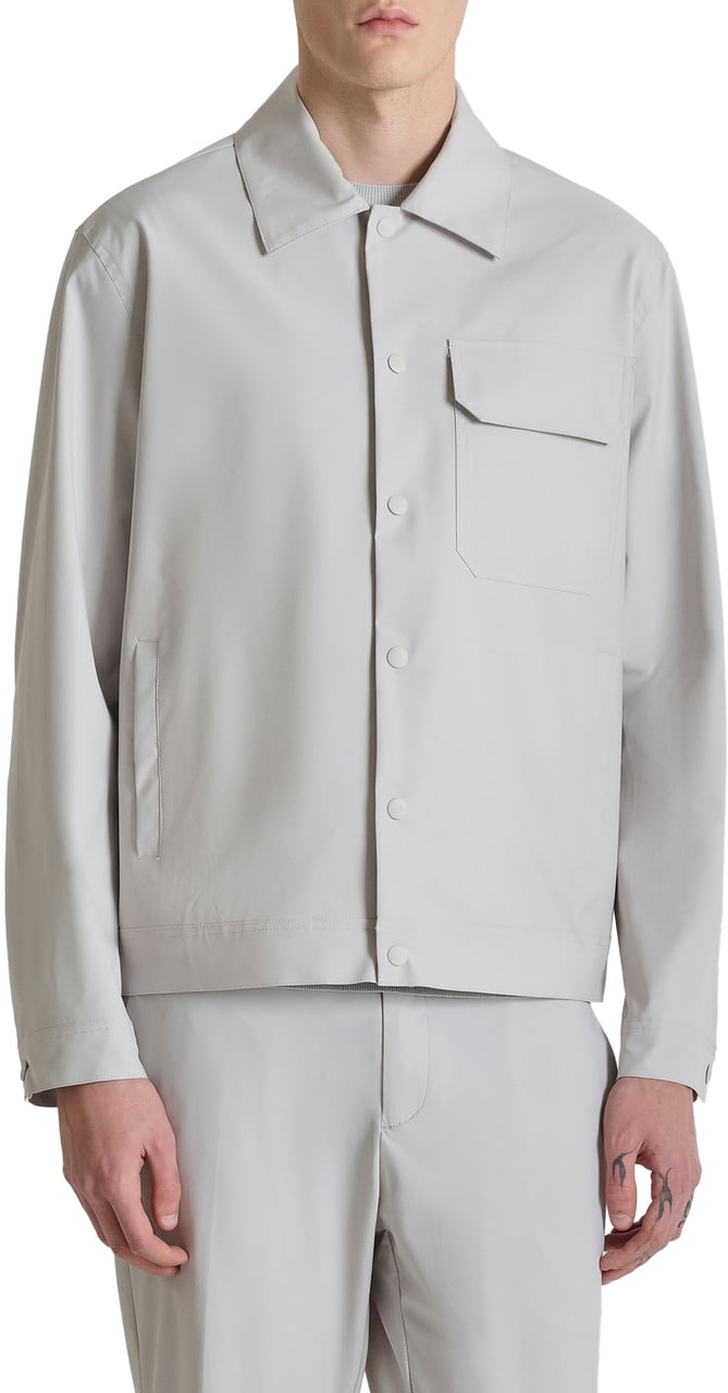 Antony Morato COAT REGULAR FIT IN COMPOUND FABRIC WITH PATCH WITH LOGO ON SLEEVE Wit