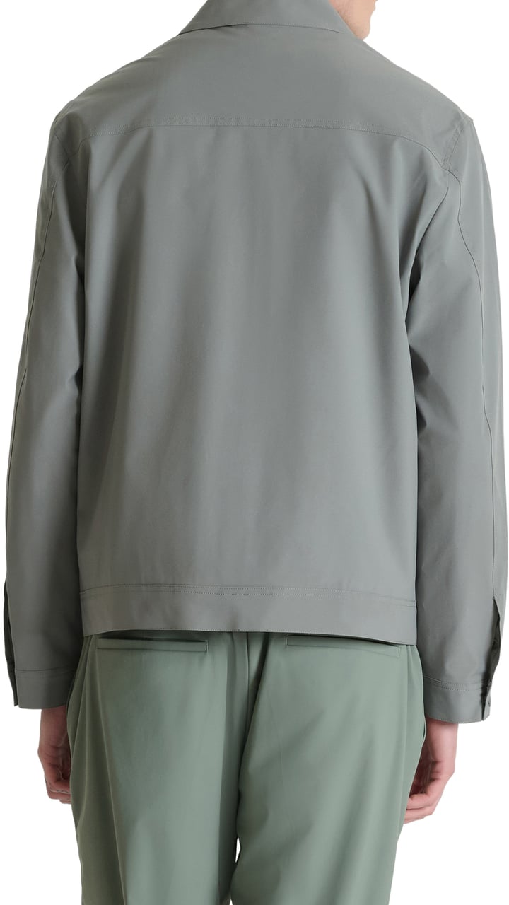 Antony Morato COAT REGULAR FIT IN COMPOUND FABRIC WITH PATCH WITH LOGO ON SLEEVE Groen