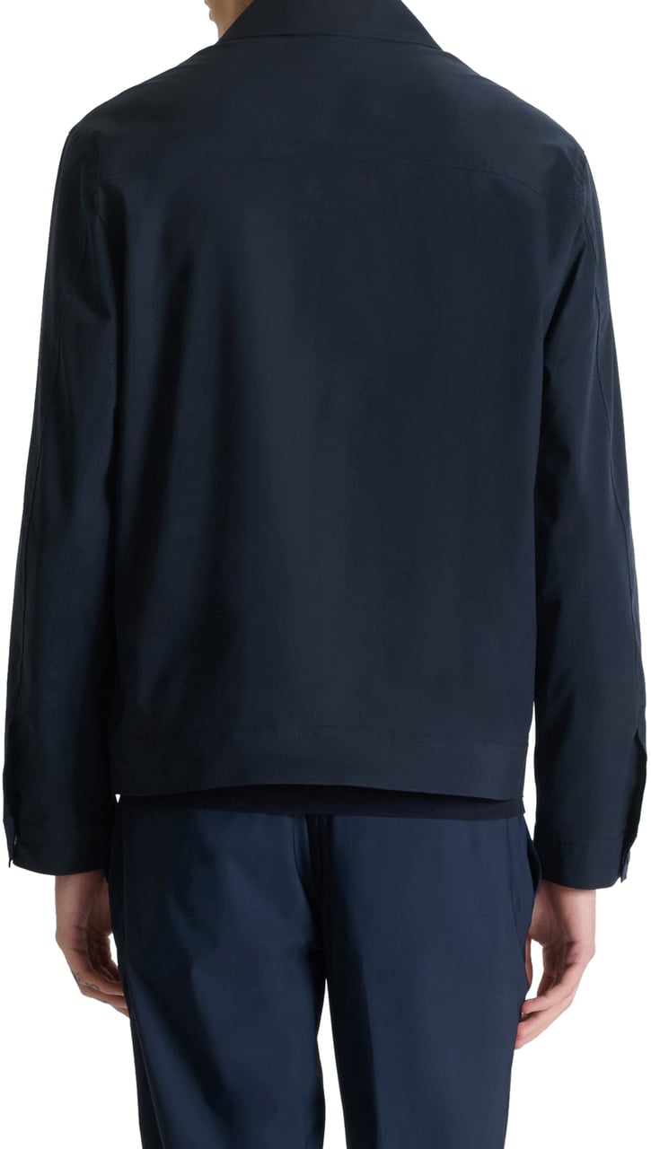 Antony Morato COAT REGULAR FIT IN COMPOUND FABRIC WITH PATCH WITH LOGO ON SLEEVE Blauw
