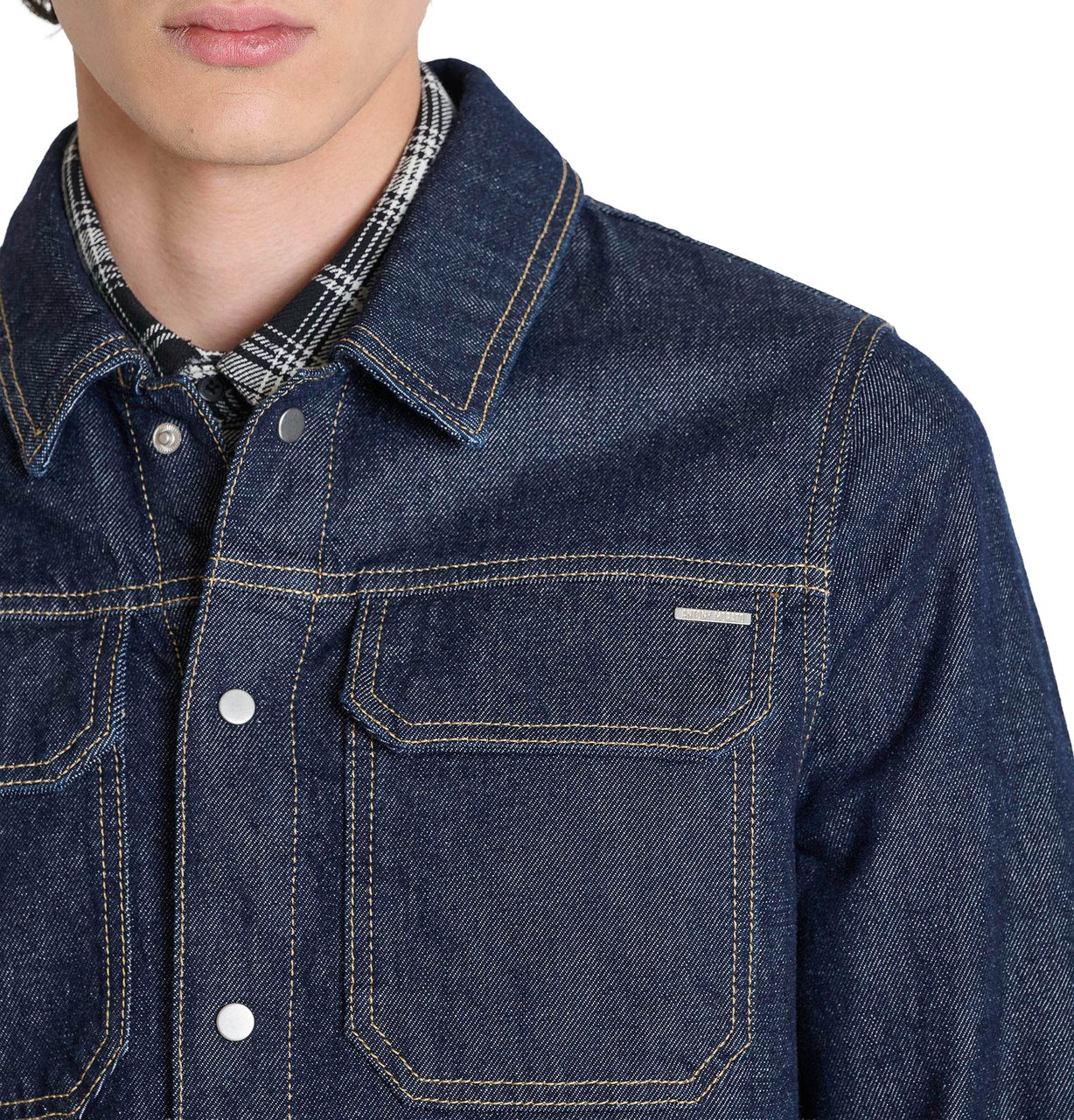 Antony Morato DENIM COAT RAY SLIM FIT IN RAW BLUE DENIM Blauw