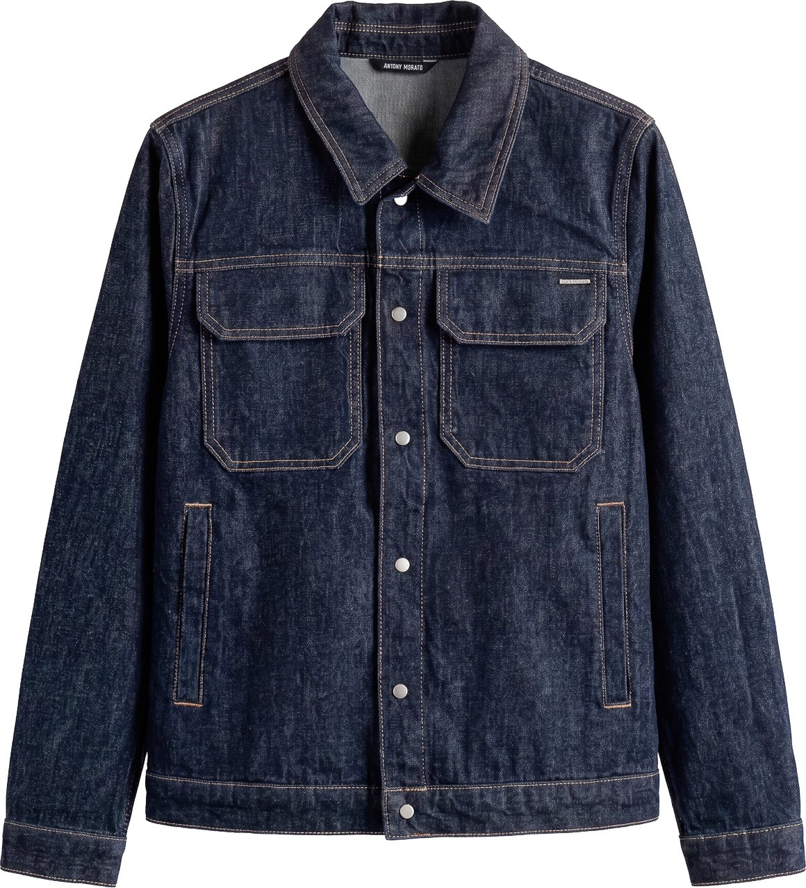 Antony Morato DENIM COAT RAY SLIM FIT IN RAW BLUE DENIM Blauw