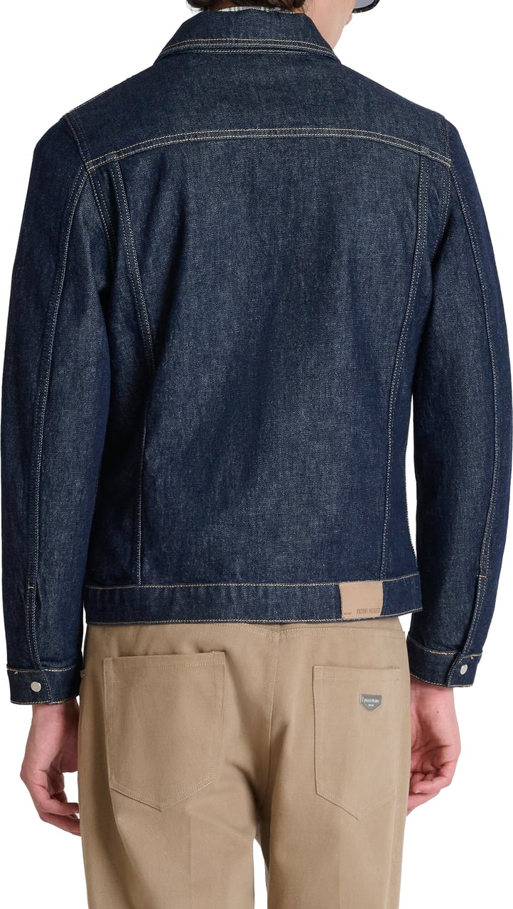 Antony Morato DENIM COAT RAY SLIM FIT IN RAW BLUE DENIM Blauw