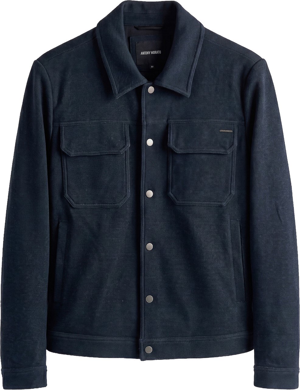 Antony Morato COAT ARGON SLIM FIT IN  KNIT FABRIC STRETCH Blauw
