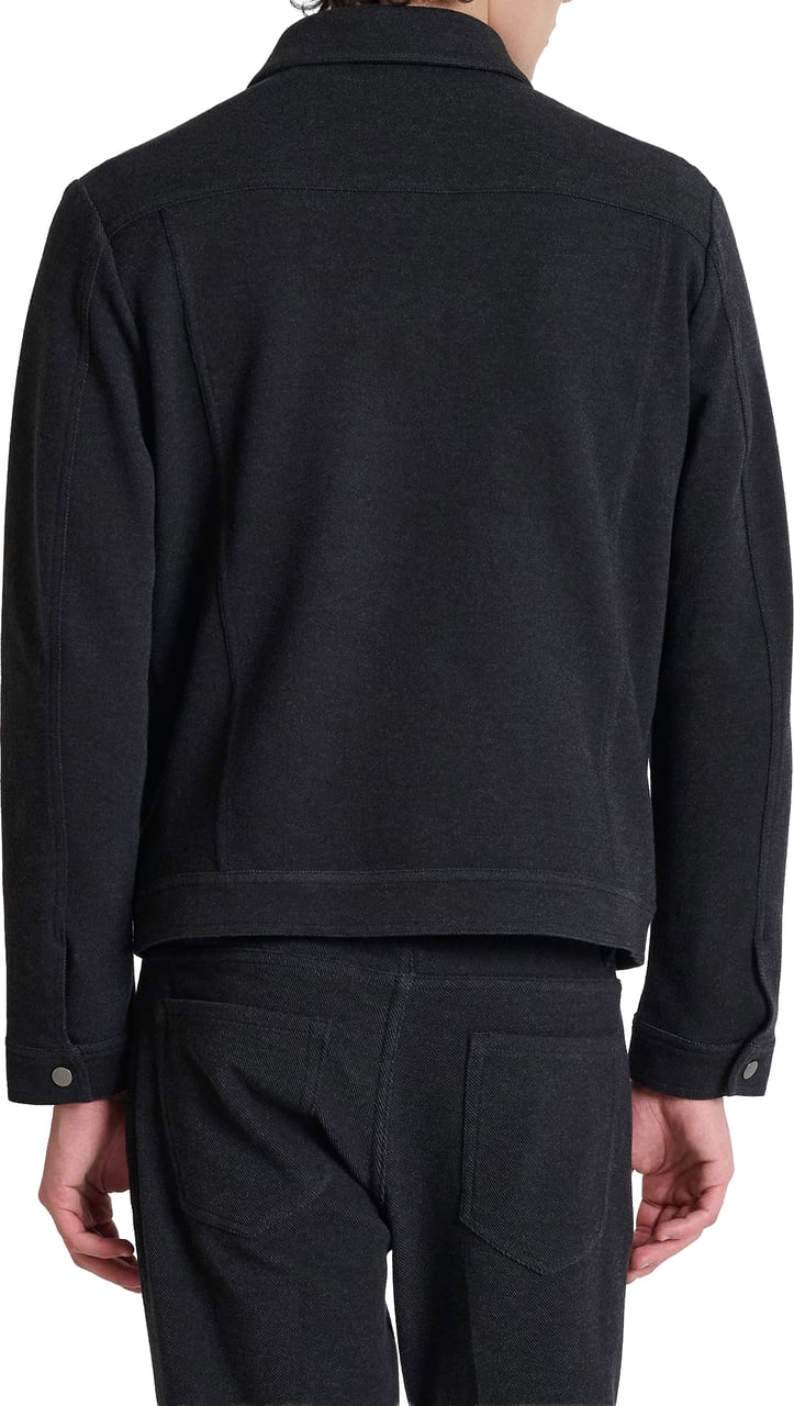 Antony Morato COAT ARGON SLIM FIT IN KNIT FABRIC STRETCH Zwart