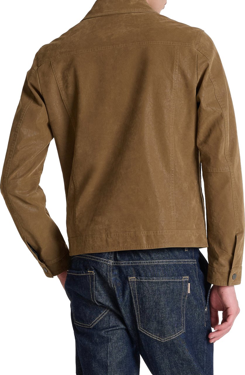 Antony Morato COAT JOY SLIM FIT IN FAUX LETHER Beige