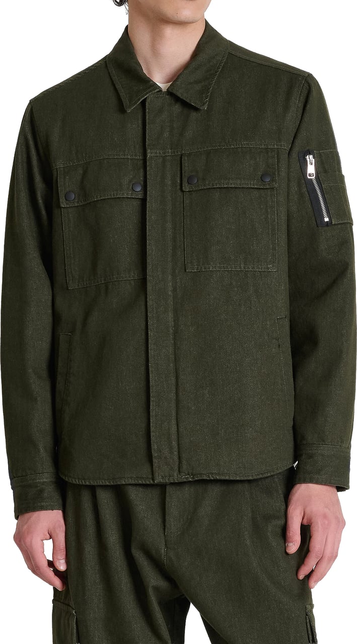 Antony Morato COAT CALEB REGULAR FIT IN DENIM Groen