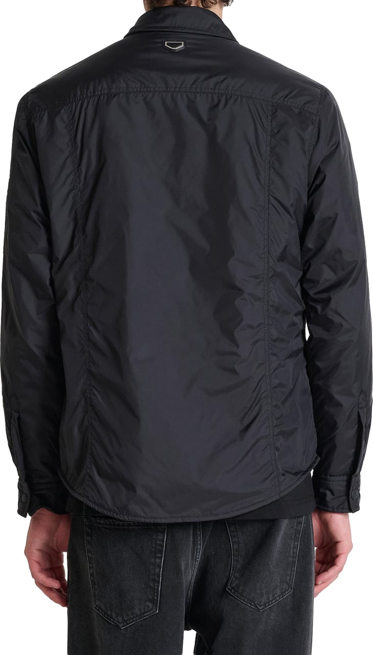 Antony Morato COAT CALEB REGULAR FIT IN CALENDERING NYLON FABRIC Zwart