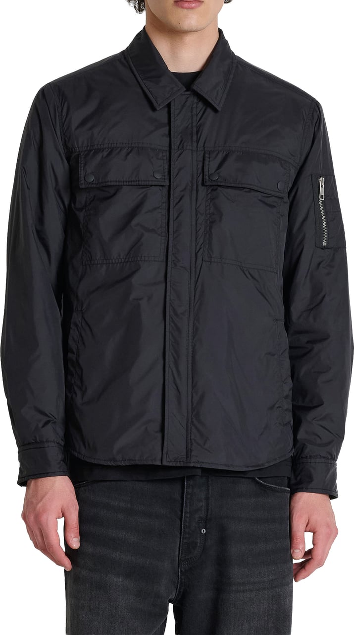 Antony Morato COAT CALEB REGULAR FIT IN CALENDERING NYLON FABRIC Zwart