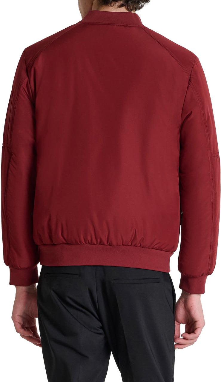 Antony Morato COAT REGULAR FIT  IN TECHNO FABRIC WITH ECOPADDING DUPONT SORONA WITH METAL LOGO PATCH Rood