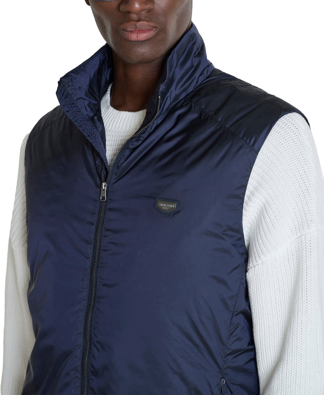 Antony Morato COAT SLIM FIT  IN NYLON SHIOZE FABRIC WITH ECOPADDING DUPONT SORONA Blauw