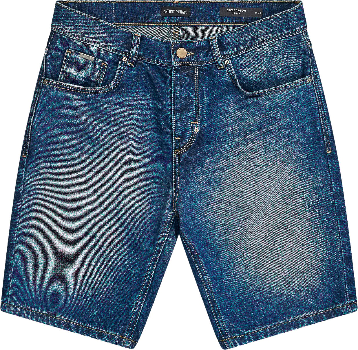 Antony Morato DENIM SHORT ARGON SLIM FIT IN RIGID BLUE DENIM Blauw