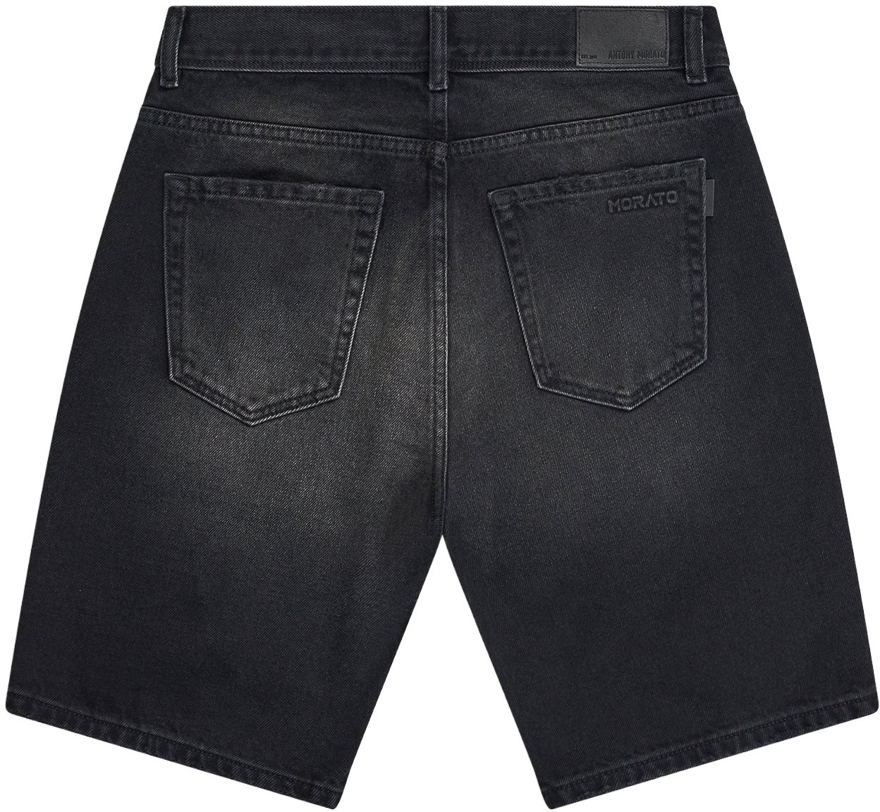 Antony Morato DENIM SHORT ARGON SLIM FIT IN RIGID BLACK-BLACK DENIM Zwart