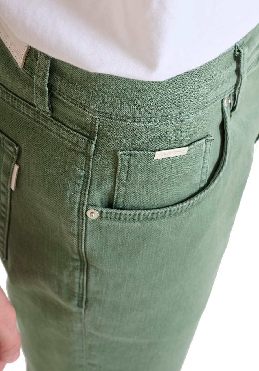 Antony Morato DENIM SHORT ARGON SLIM FIT IN COLOUR DENIM Groen