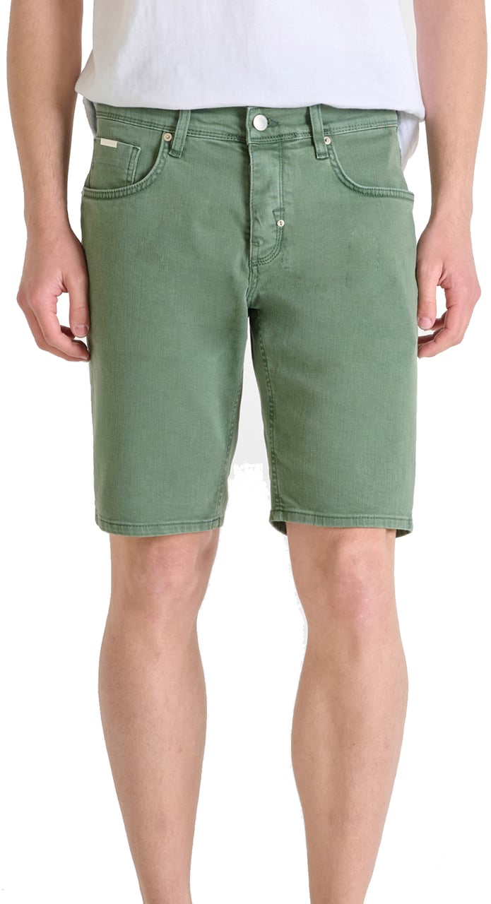 Antony Morato DENIM SHORT ARGON SLIM FIT IN COLOUR DENIM Groen