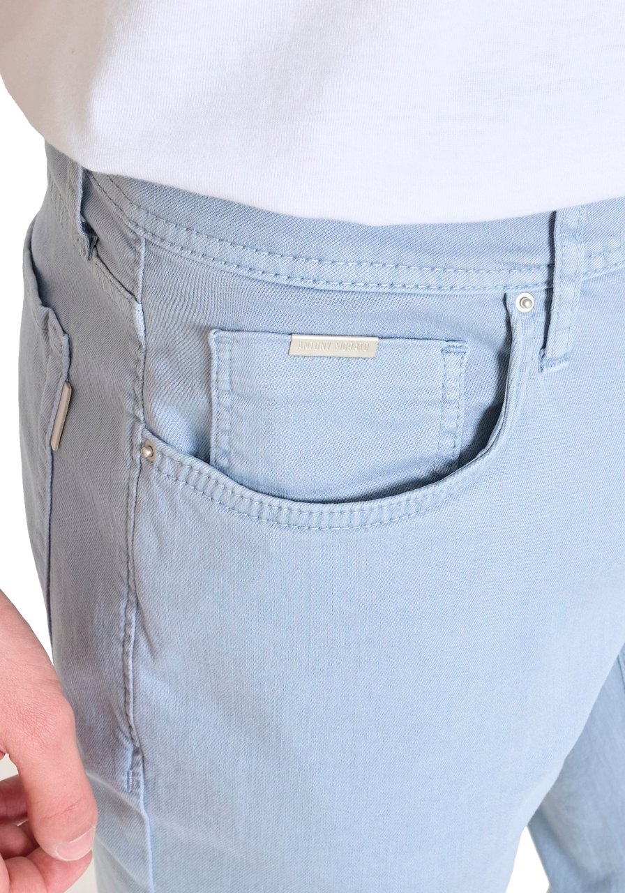 Antony Morato DENIM SHORT ARGON SLIM FIT IN COLOUR DENIM Blauw