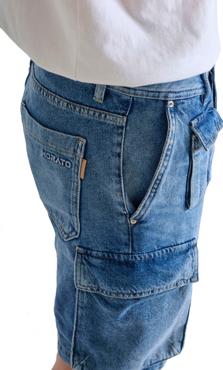 Antony Morato DENIM SHORT JAY REGULAR FIT Blauw