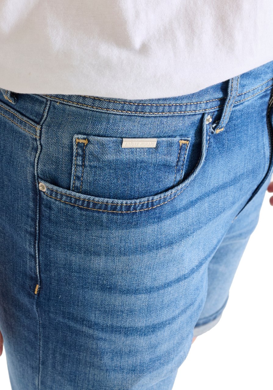 Antony Morato DENIM SHORT RANDY SKINNY FIT IN BLUE DENIM Blauw