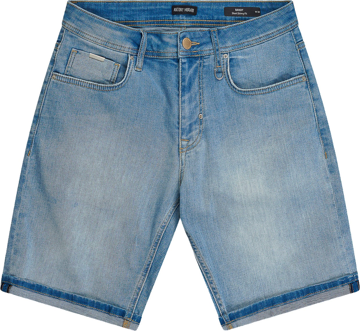 Antony Morato DENIM SHORT RANDY SKINNY FIT IN STRETCH BLUE DENIM Blauw