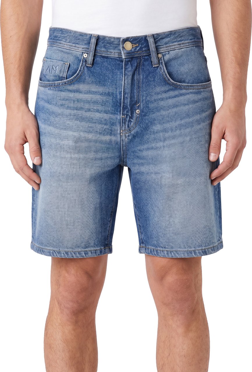 Antony Morato DENIM SHORT TOM REGULAR FIT IN RIGID BLUE DENIM Blauw