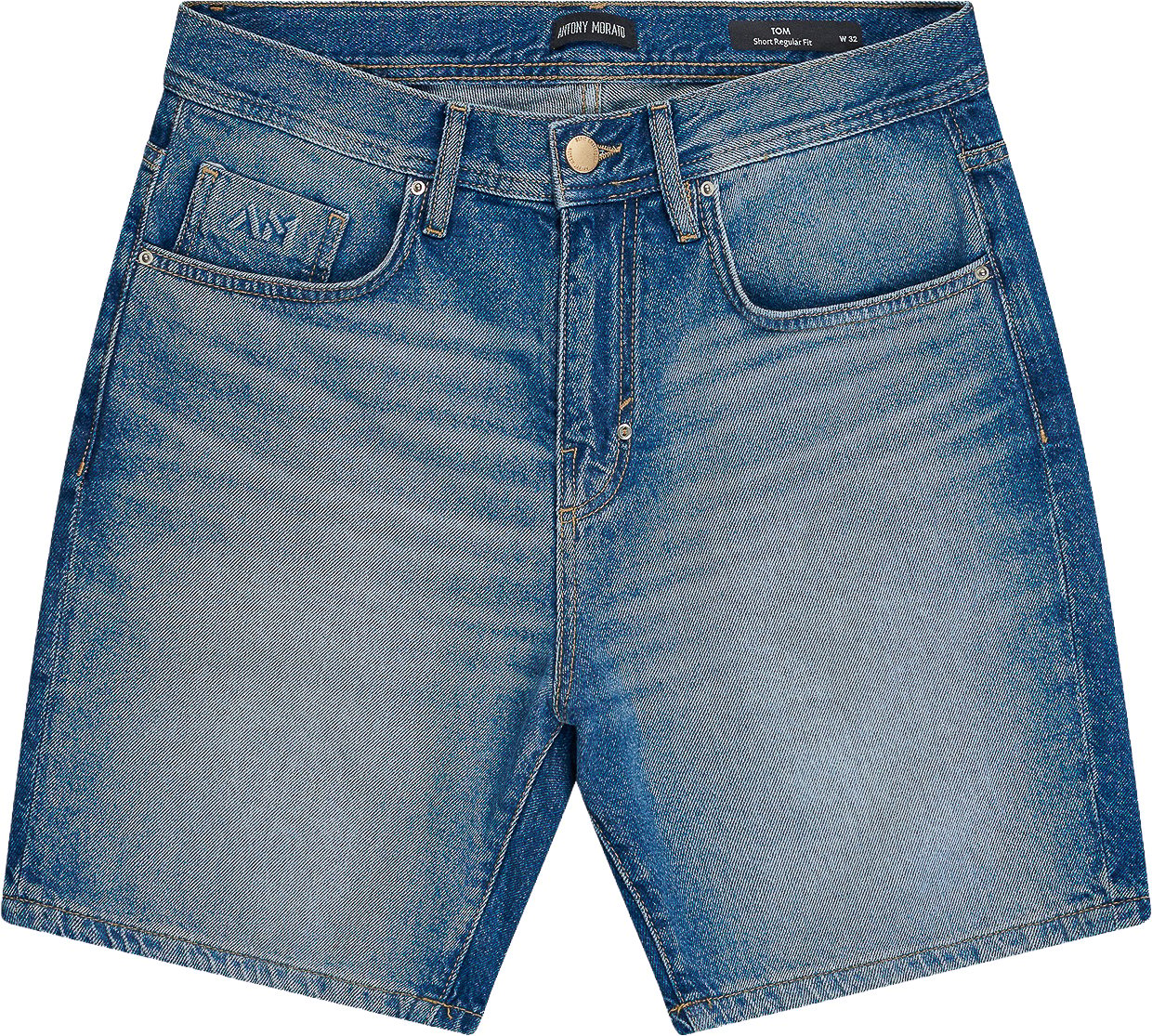 Antony Morato DENIM SHORT TOM REGULAR FIT IN RIGID BLUE DENIM Blauw