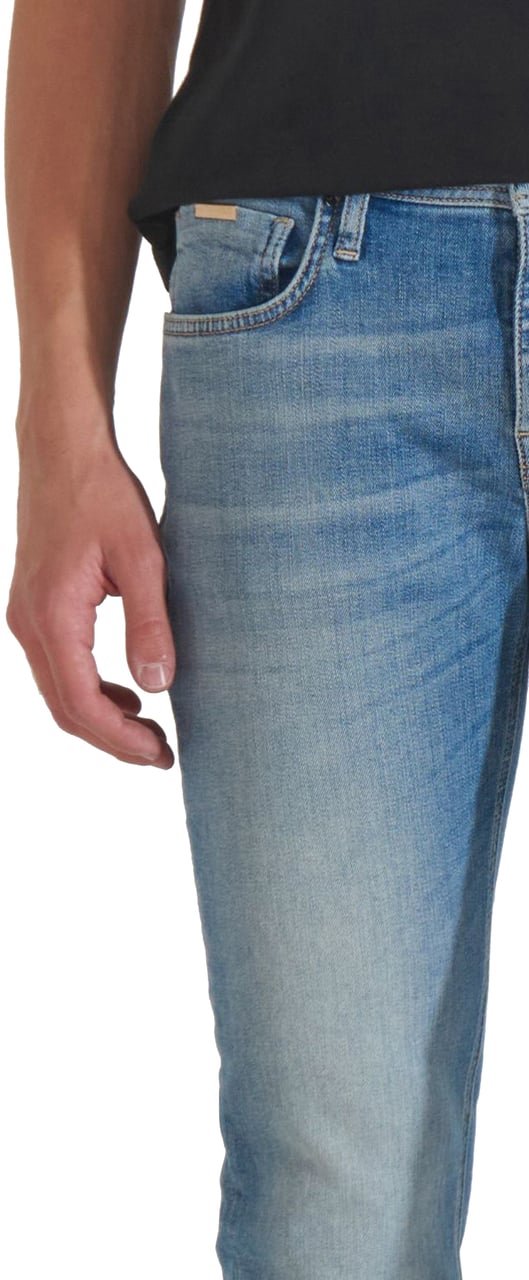 Antony Morato JEANS TAPERED OZZY IN BLUE DENIM VINTAGE GOLD LINE Blauw