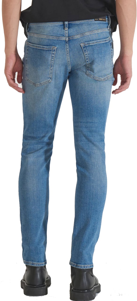 Antony Morato JEANS TAPERED OZZY IN BLUE DENIM VINTAGE GOLD LINE Blauw