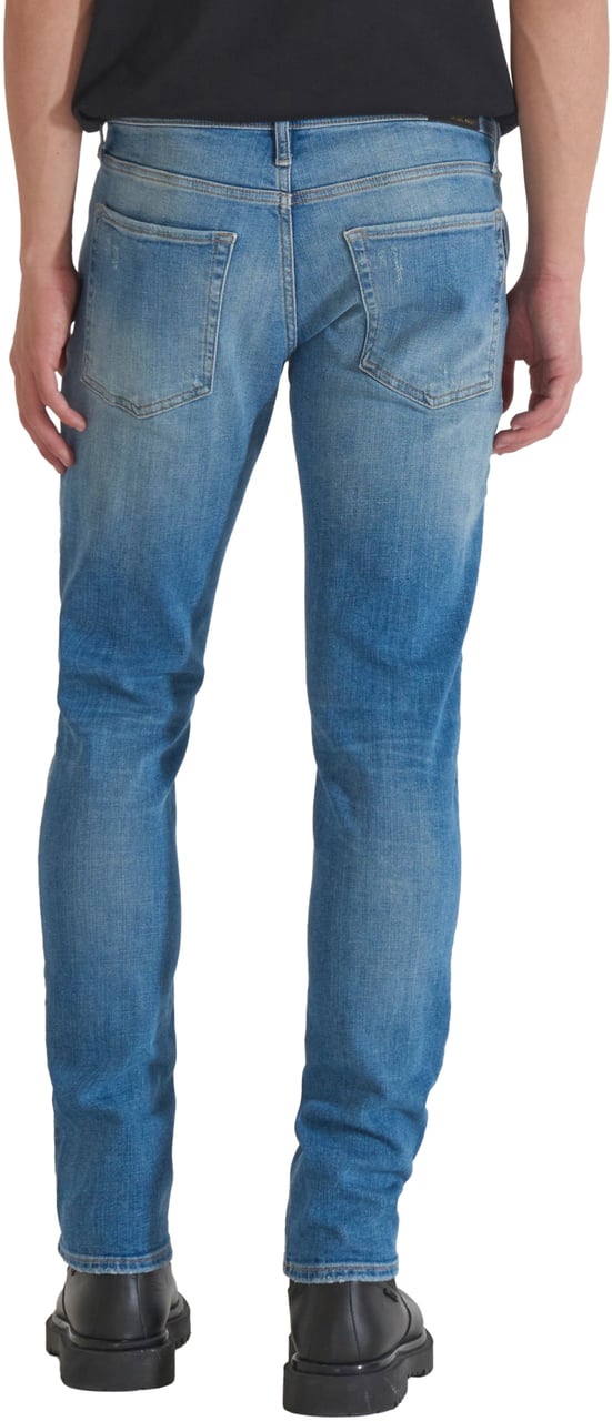 Antony Morato JEANS TAPERED OZZY IN BLUE DENIM VINTAGE GOLD LINE Blauw