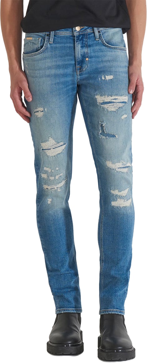 Antony Morato Ozzy Tapered Fit Vintage Gold Blauw