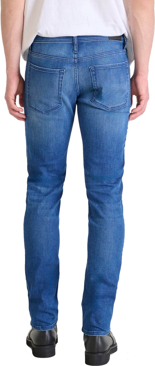 Antony Morato JEANS OZZY TAPERED FIT IN COATED BLUE DENIM Blauw