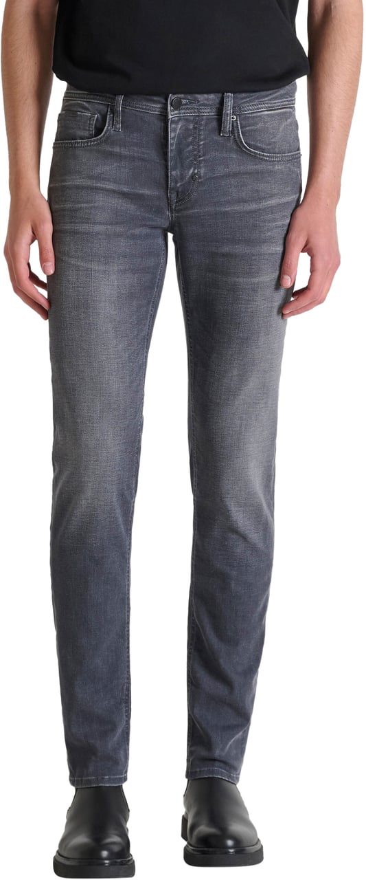 Antony Morato JEANS OZZY TAPERED FIT IN COATED GREY DENIM Grijs