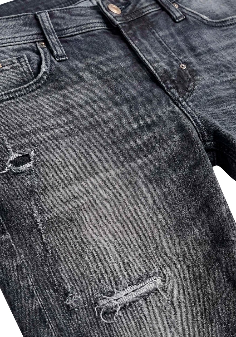 Antony Morato JEANS OZZY TAPERED FIT IN AUTHENTIC STRETCH BLACK DENIM Zwart