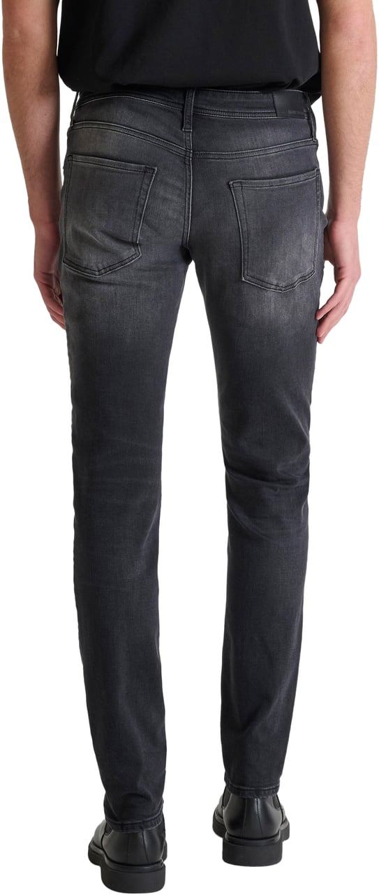 Antony Morato JEANS OZZY TAPERED FIT IN STRETCH BLACK BLACK DENIM AUTHENTIC LOOK Zwart