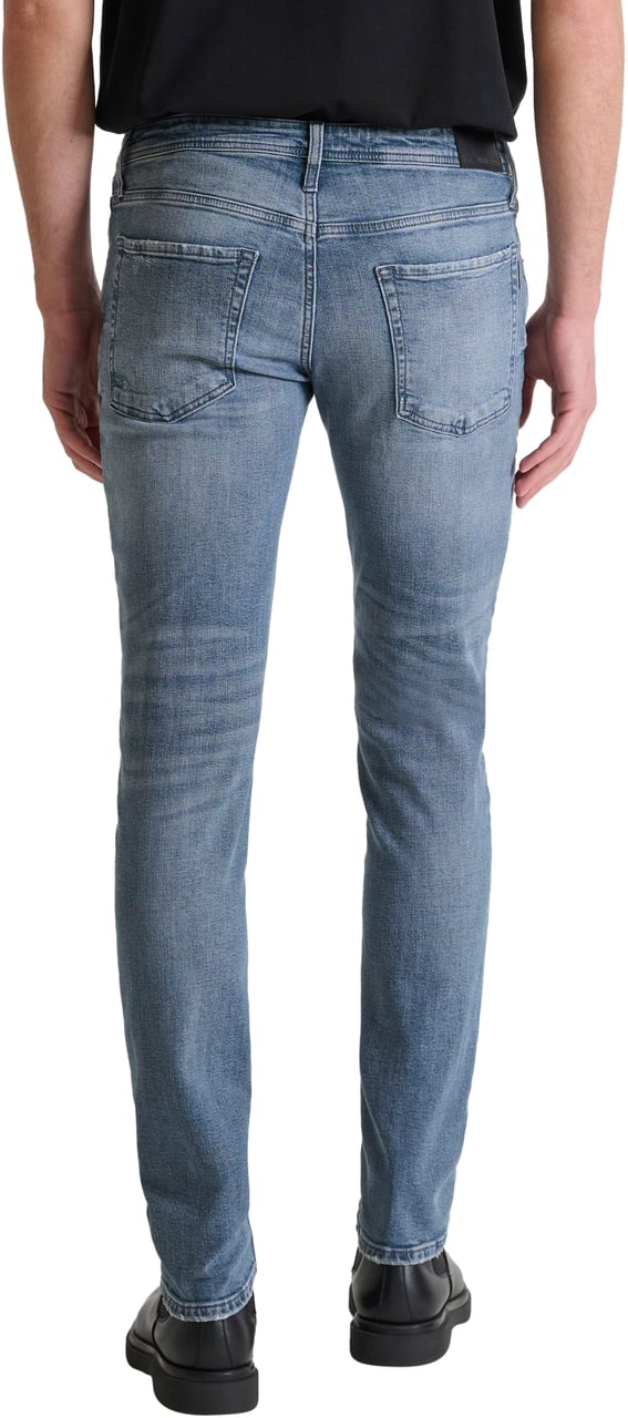 Antony Morato JEANS OZZY TAPERED FIT IN STRETCH BLUE DENIM AUTHENTIC LOOK Blauw
