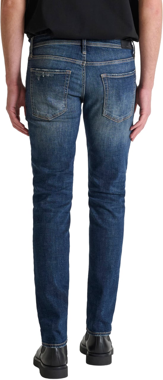 Antony Morato JEANS OZZY TAPERED FIT IN STRETCH BLUE DENIM AUTHENTIC LOOK Blauw