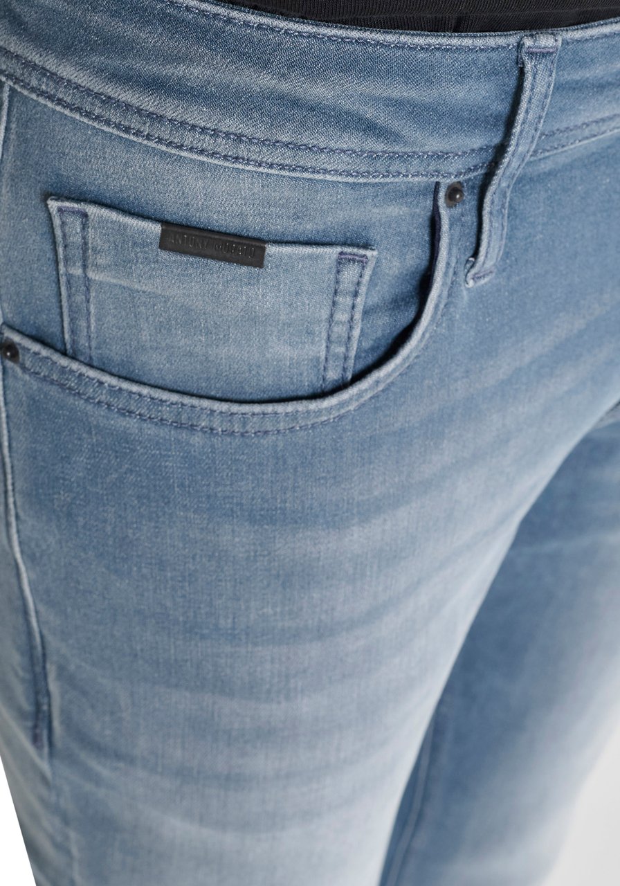 Antony Morato JEANS OZZY TAPERED FIT IN BRUGGE BLUE POWER STRETCH DENIM Blauw