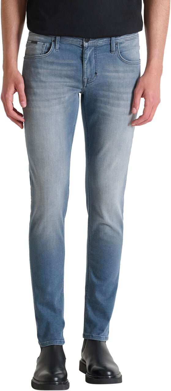 Antony Morato JEANS OZZY TAPERED FIT IN BRUGGE BLUE POWER STRETCH DENIM Blauw