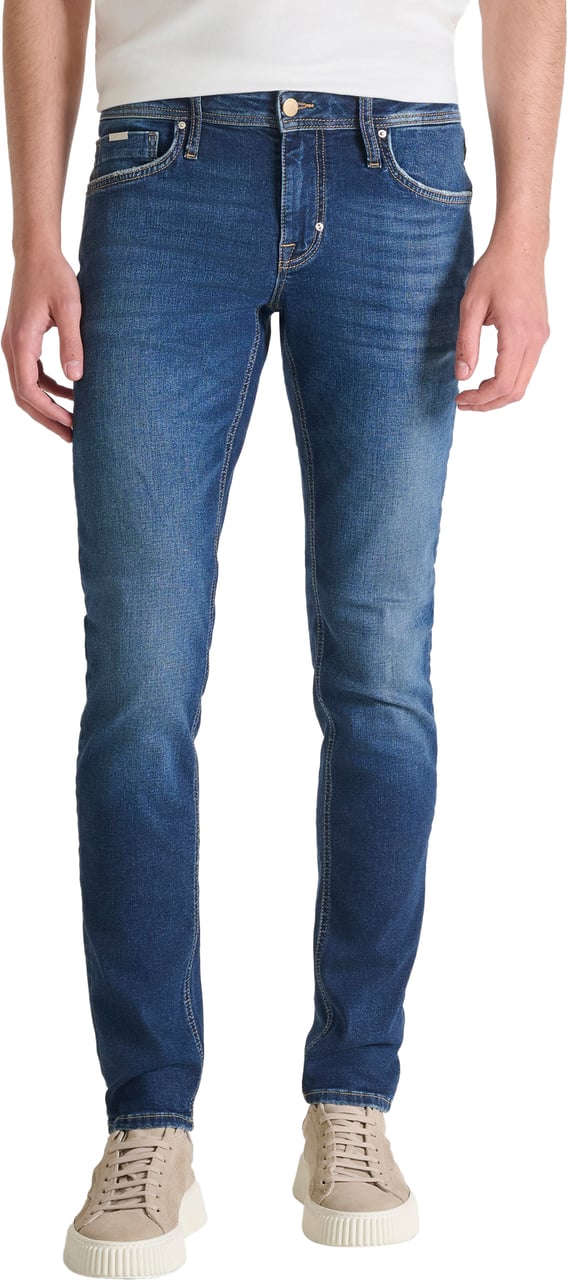 Antony Morato JEANS OZZY TAPERED FIT IN AUTHENTIC STRETCH BLUE DENIM Blauw
