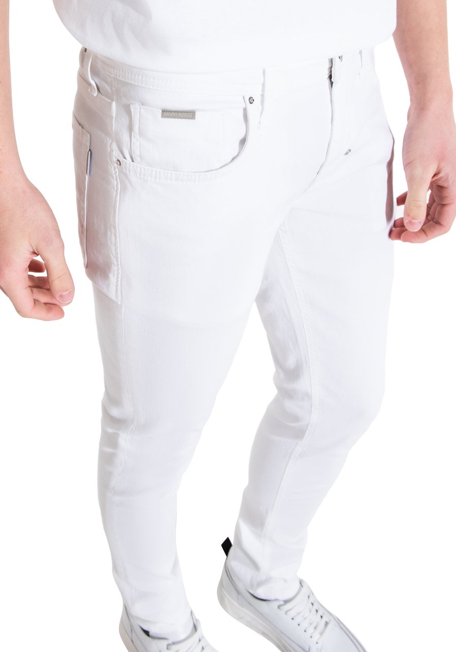 Antony Morato OZZY TAPERED FIT JEANS IN COLOUR POWER STRETCH DENIM Wit