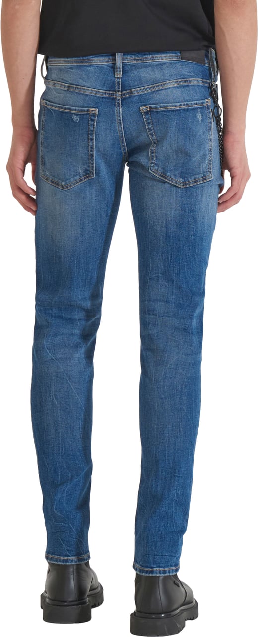 Antony Morato JEANS IGGY TAPERED FIT IN BLUE DENIM Blauw