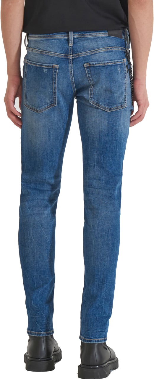 Antony Morato JEANS IGGY TAPERED FIT IN BLUE DENIM Blauw