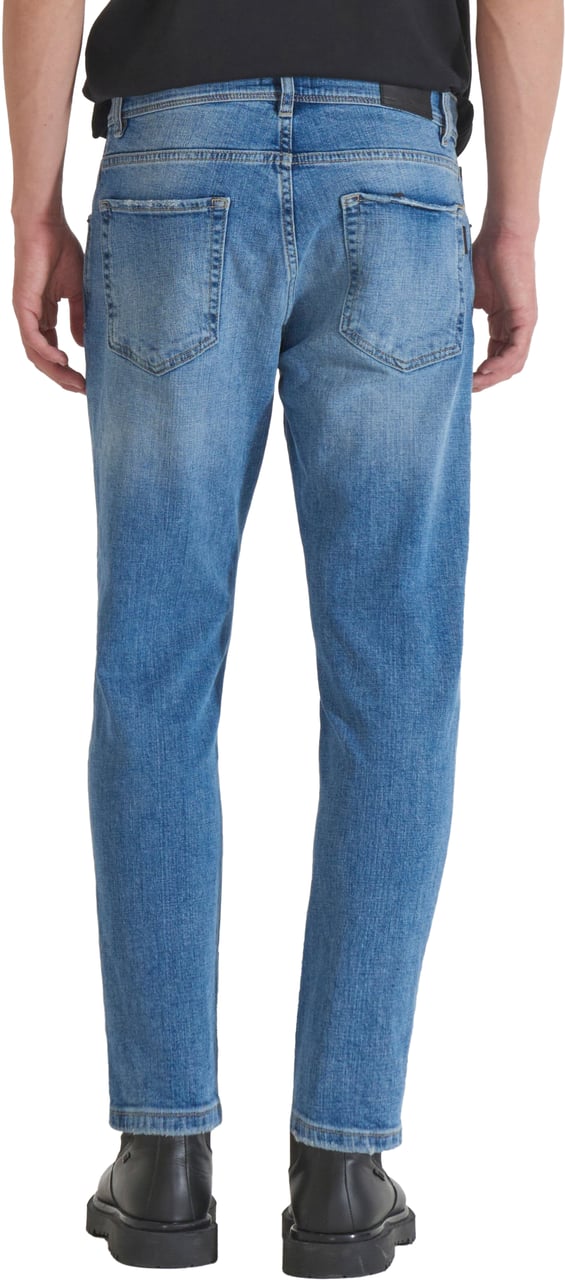 Antony Morato JEANS ARGON SLIM ANKLE LENGHT FIT IN ICONIC BASIC BLUE DENIM Blauw