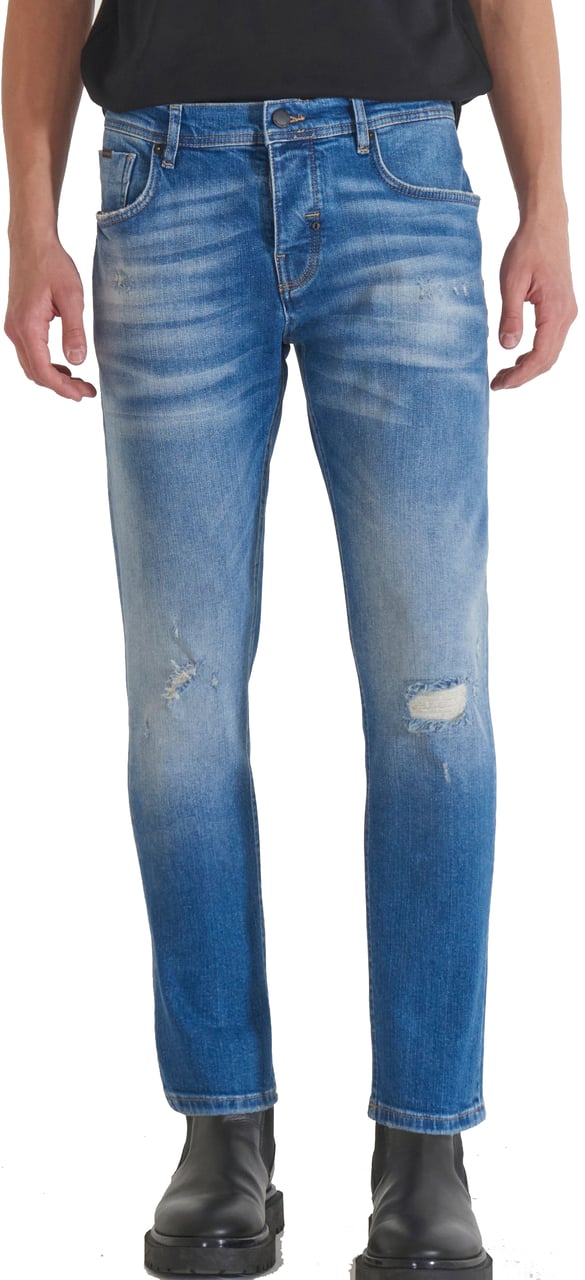 Antony Morato JEANS ARGON SLIM ANKLE LENGHT FIT IN AUTHENTIC BLUE DENIM Blauw