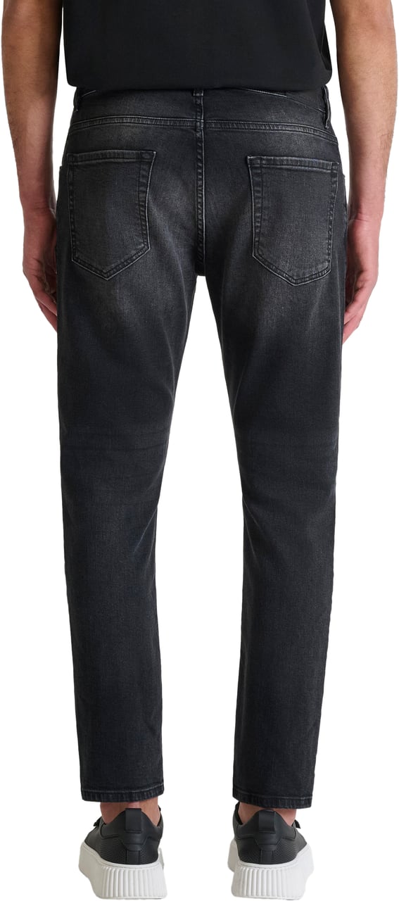 Antony Morato JEANS ARGON SLIM ANKLE LENGHT FIT IN ICONIC BLACK BLACK DENIM Zwart