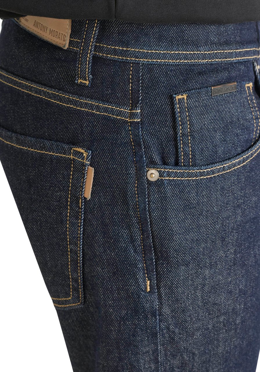 Antony Morato JEANS ARGON SLIM ANKLE LENGHT FIT IN AUTHENTIC CHROME DEEP SKY Blauw