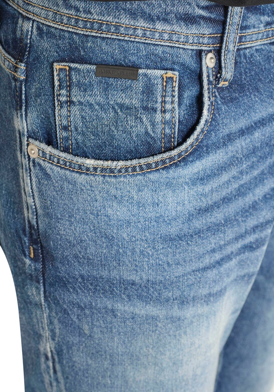 Antony Morato JEANS ARGON SLIM ANKLE LENGHT FIT IN AUTHENTIC CHROME DEEP SKY Blauw